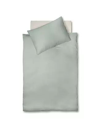 FLEURESSE | Interlock Jersey Bettwäsche 70x90cm/140x200cm Creme | hellgrün